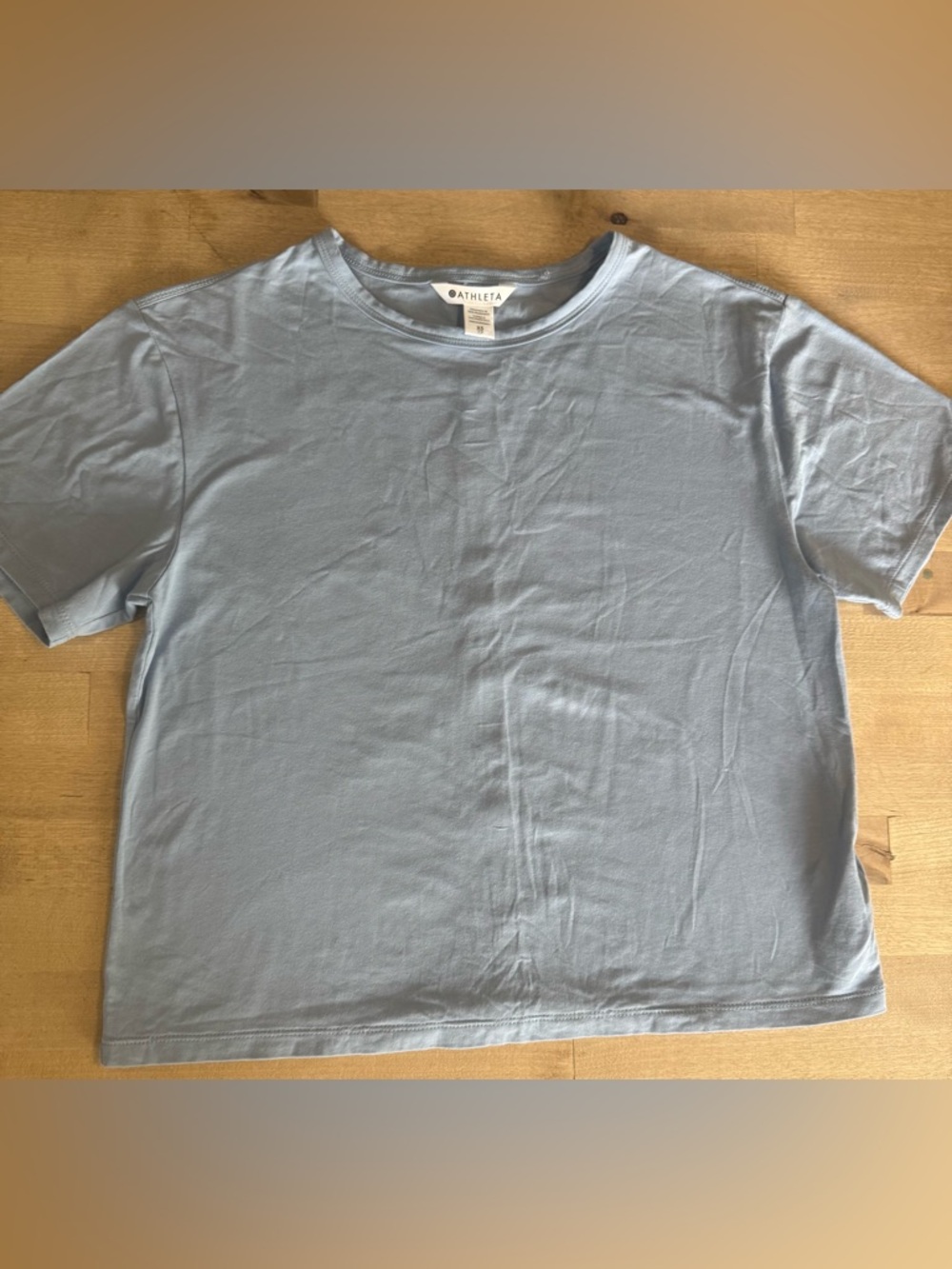 Athleta Women’s Essentials Short Sleeve Crew Tee in Light Blue